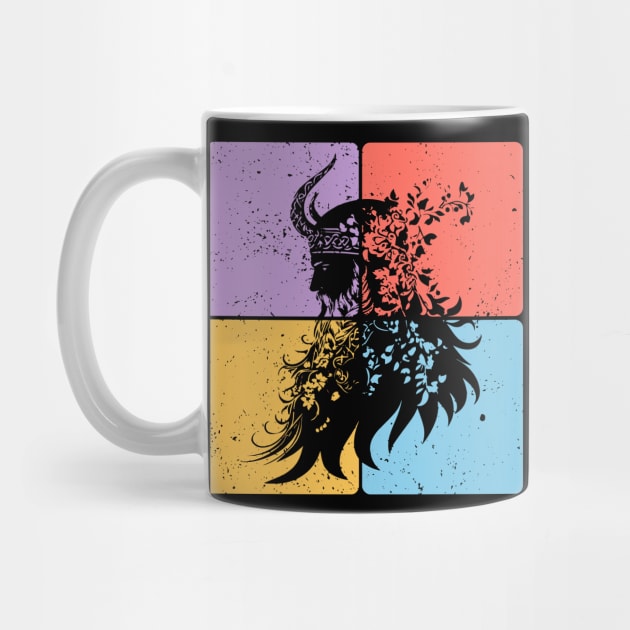 Viking Warrior Silhouette Norse Mythology Art by TuncGK